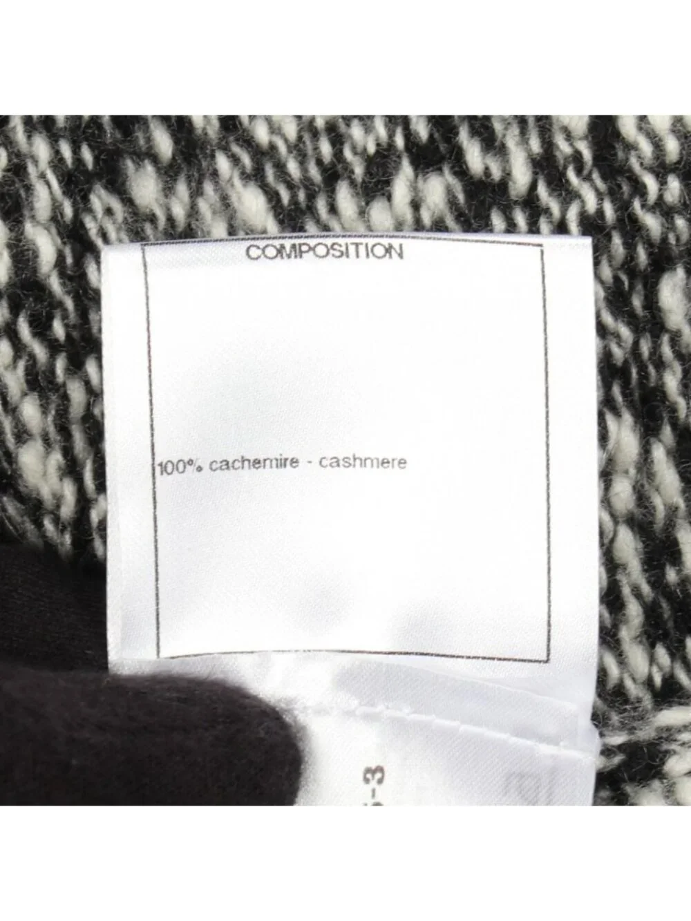 Chanel Hoodie Knit Black Cashmere